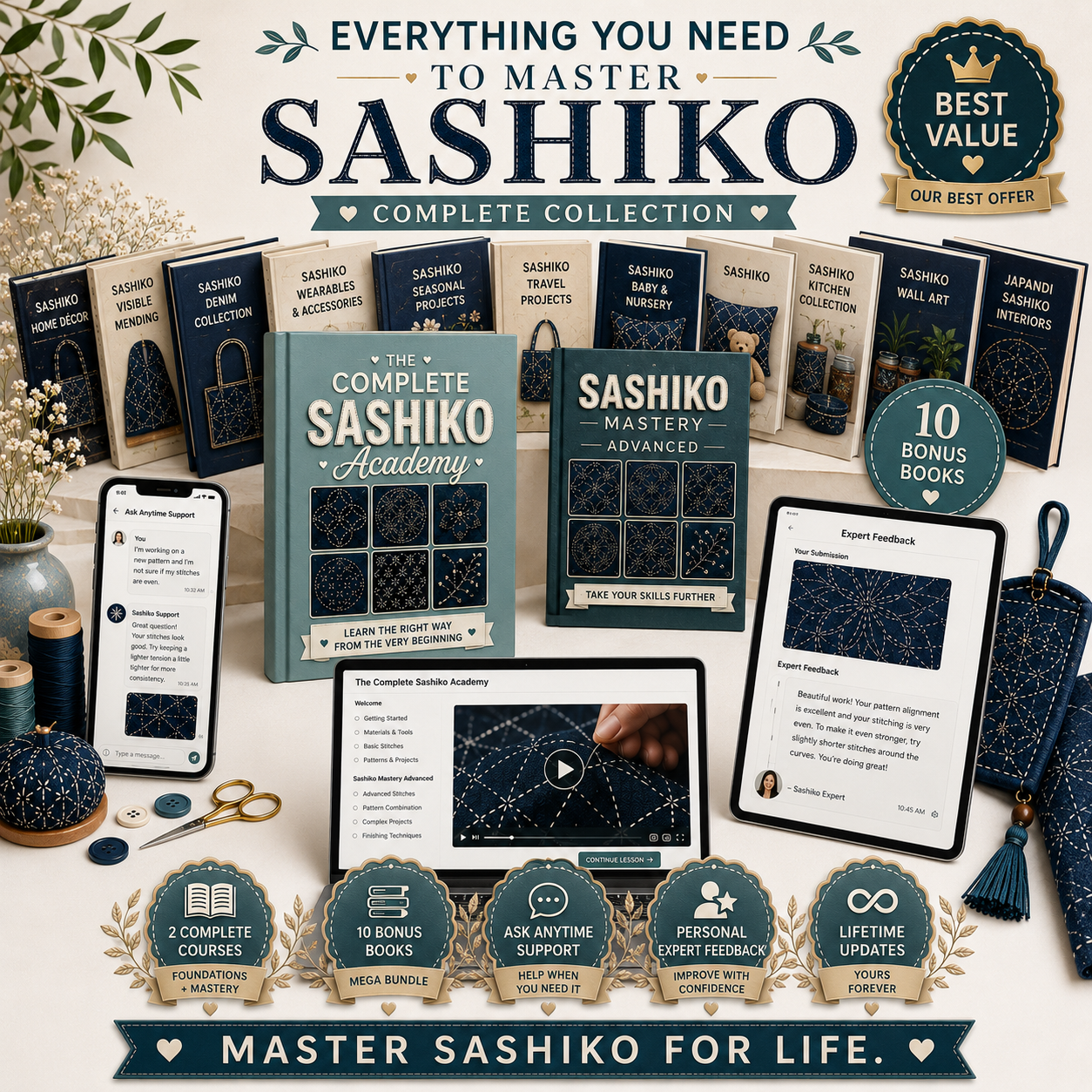 Everything You Need to Master Sashiko