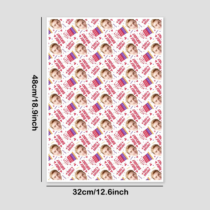 Multiple Styles Customize Portrait Gift Packing Paper