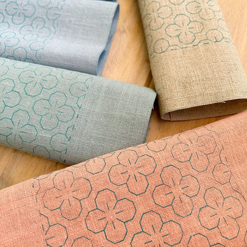 Water-Soluble Sashiko Pattern Fabric
