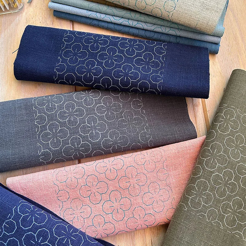 Water-Soluble Sashiko Pattern Fabric
