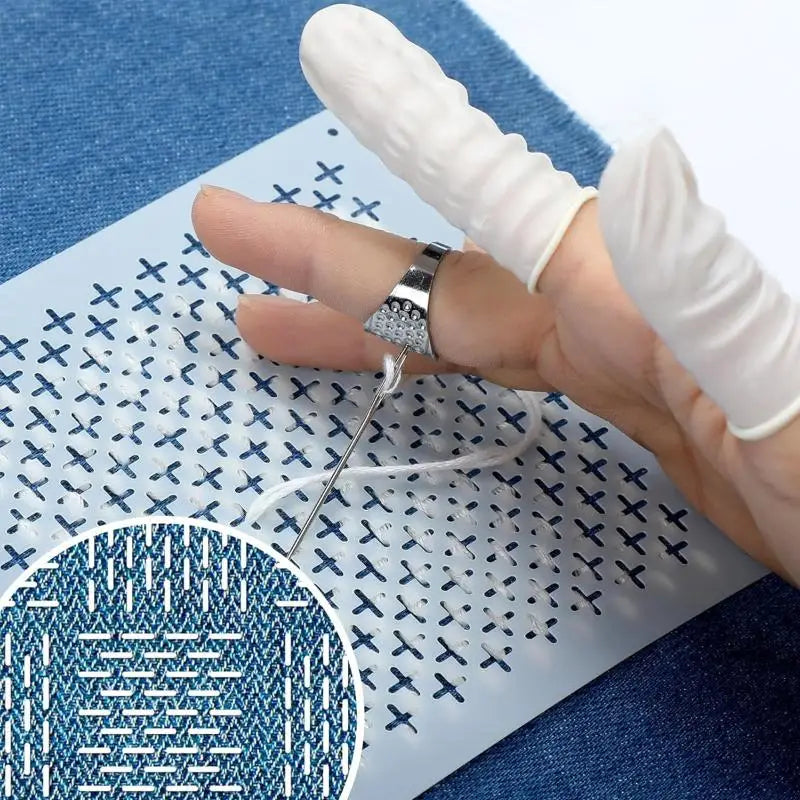 Reusable Sashiko Stencil Set
