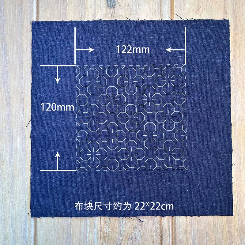 Water-Soluble Sashiko Pattern Fabric
