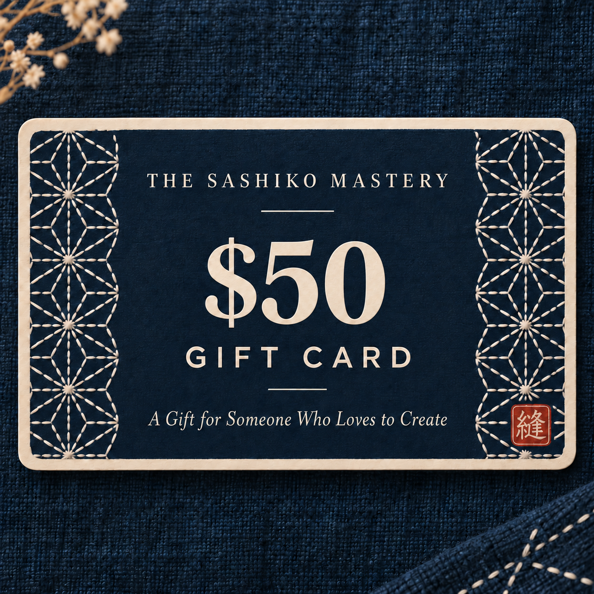 The Sashiko Mastery Gift Card