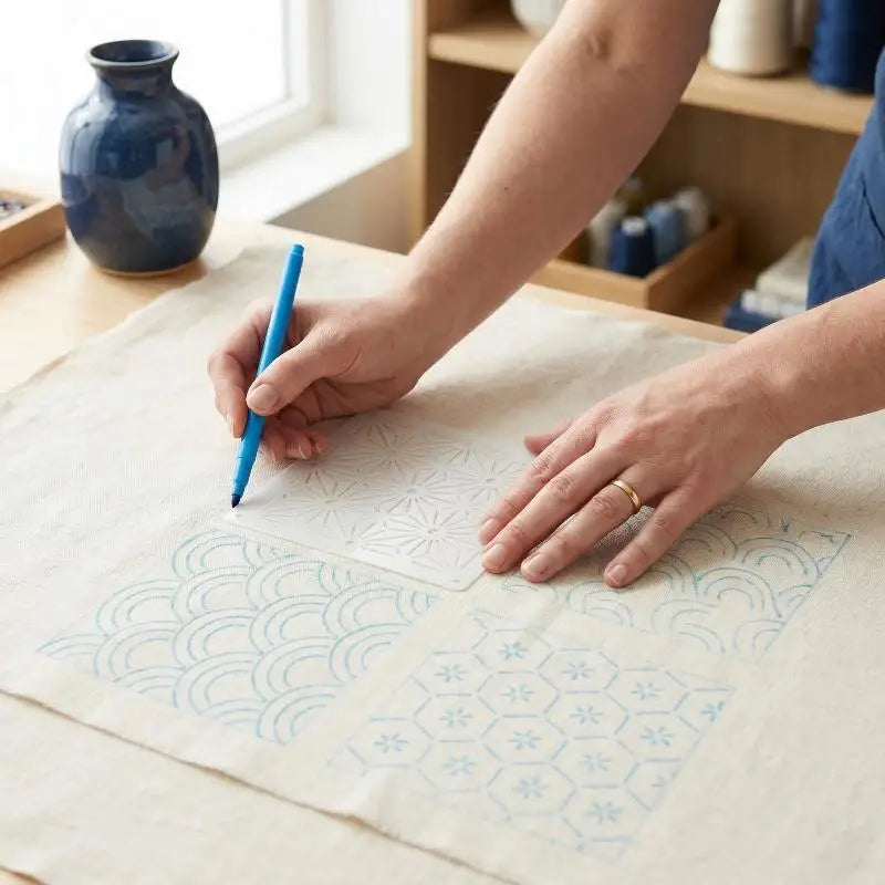 Reusable Sashiko Stencil Set