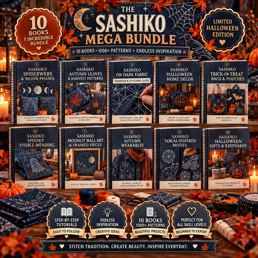 The Sashiko Mega Bundle - 10 Books (Halloween Edition)