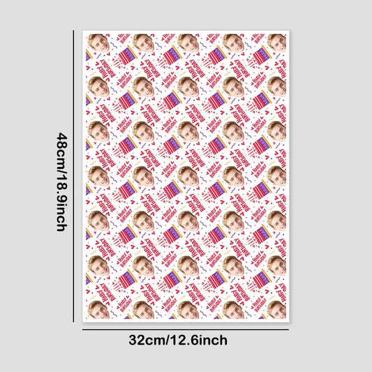 Multiple Styles Customize Portrait Gift Packing Paper